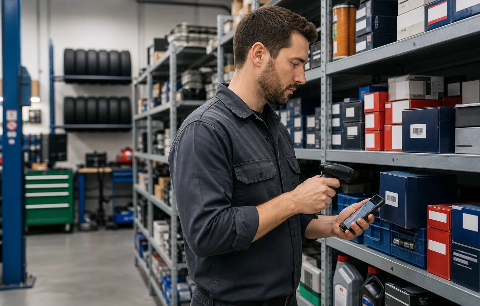 Auto parts inventory app inventory scanning workflow