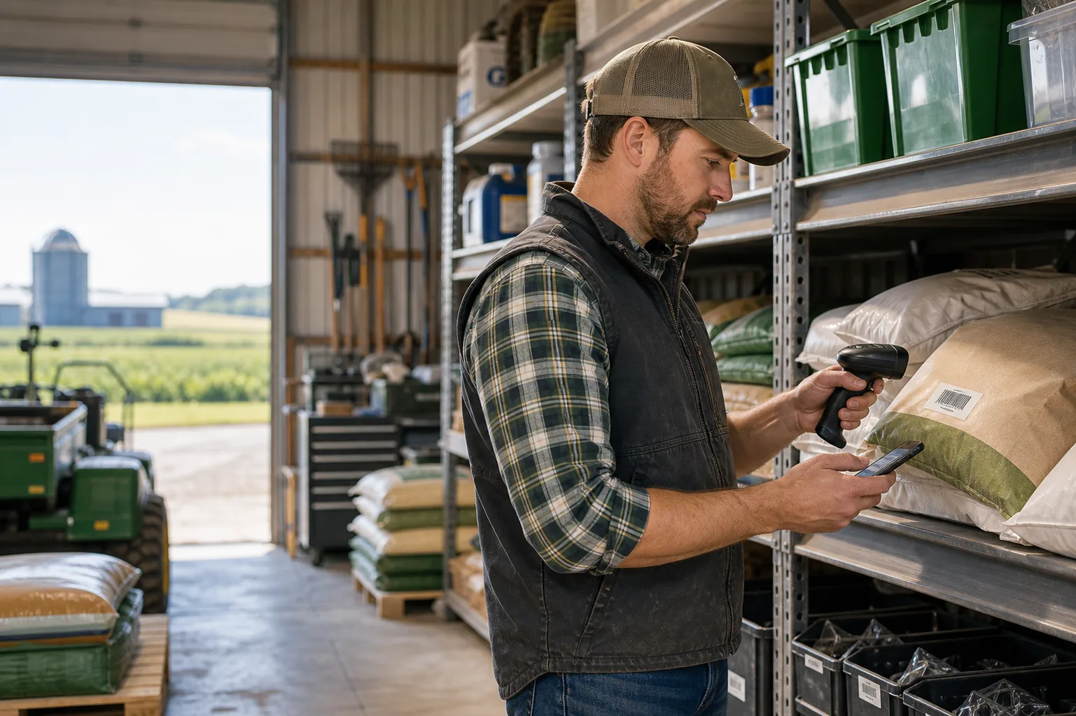 Farm inventory app inventory scanning workflow