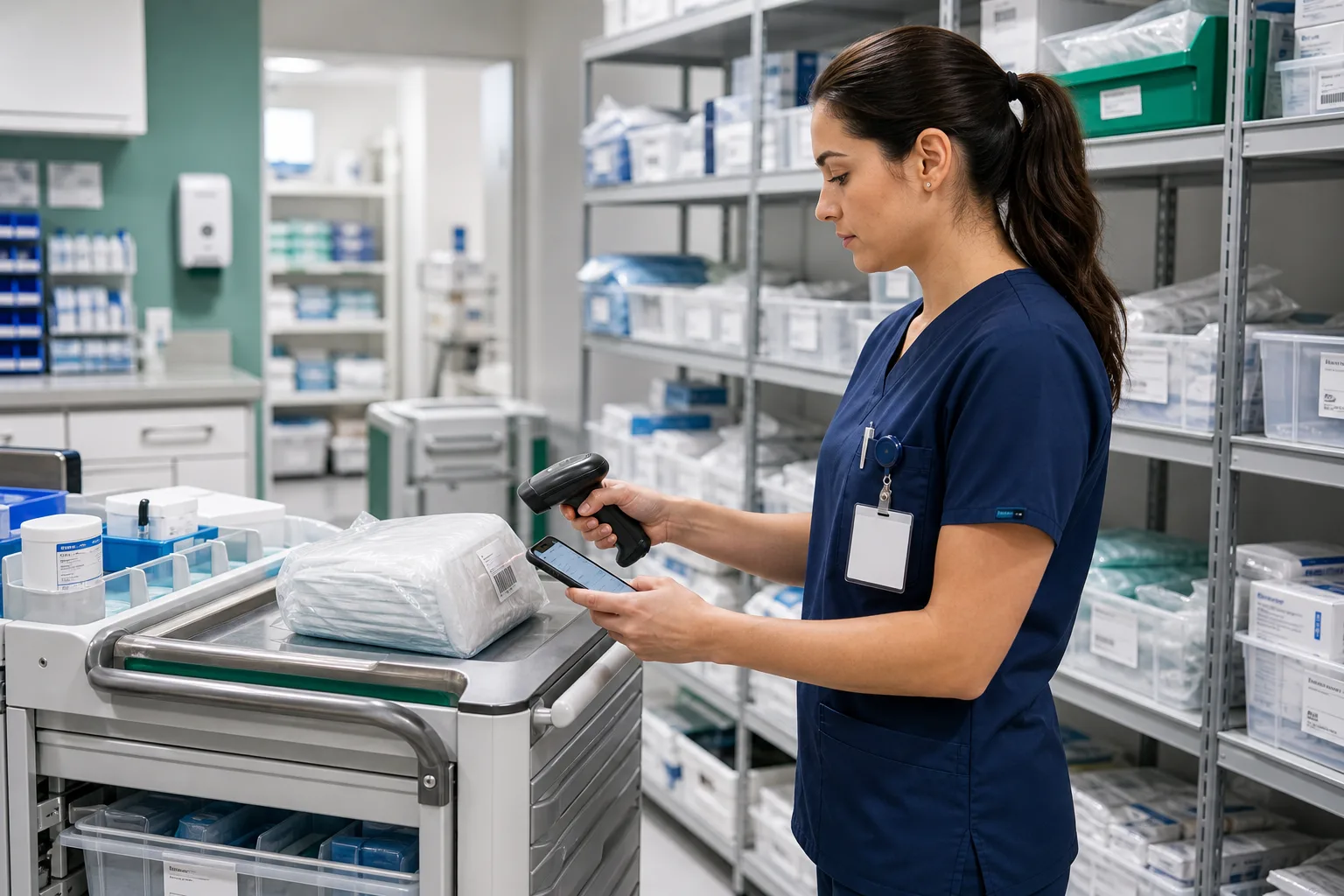 Healthcare inventory app inventory scanning workflow