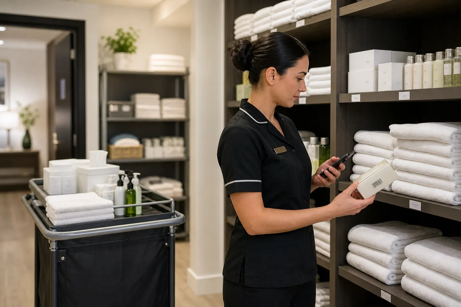 Hotel inventory app inventory scanning workflow