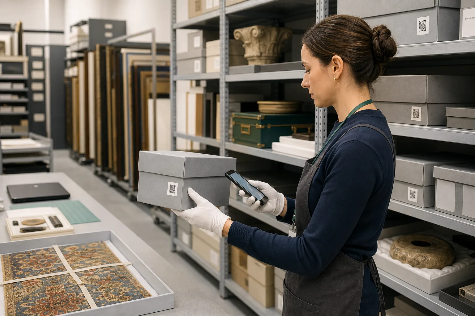 Museum inventory app inventory scanning workflow