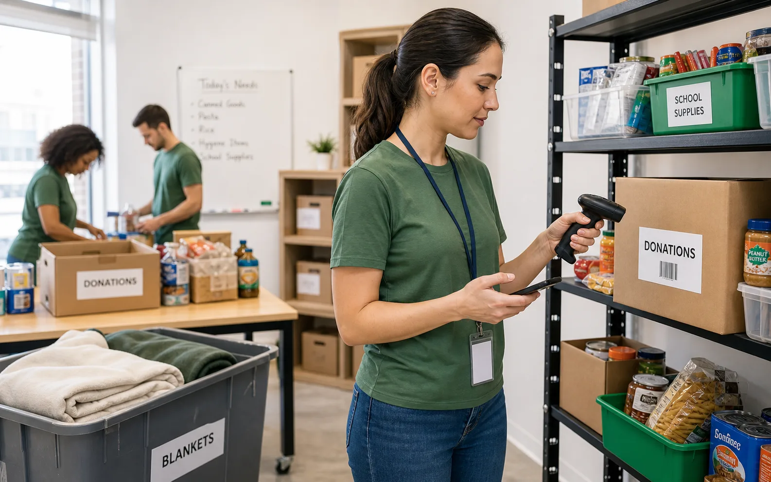 Nonprofit inventory app inventory scanning workflow